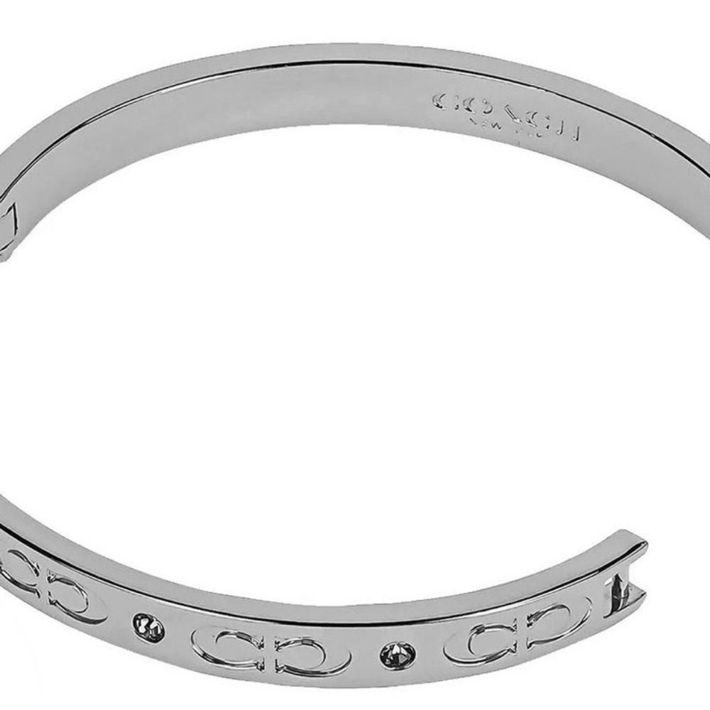 Coach Signature Hinged Bangle No. CX769 Firm On Price - Picture 3 of 3